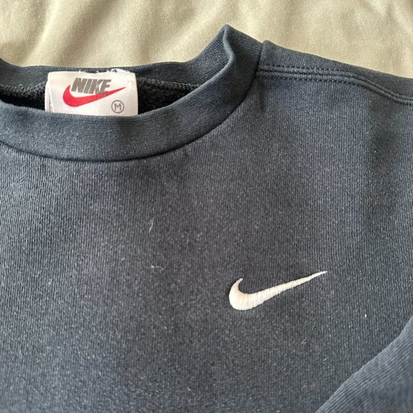 (SOLD) Nike Black Swoosh Crewneck - Picture 3 of 6